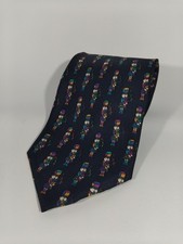 SERGIO DI LAURENTI cravatta tie 100% seta multicolore Geometrico stampa A971