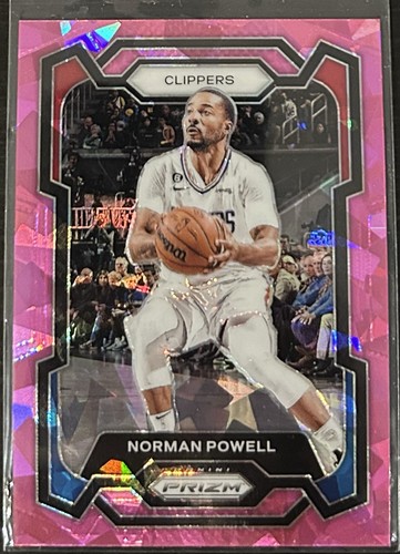 2023-24 Panini Prizm Norman Powell Pink Cracked Ice Prizm #274 Clippers
