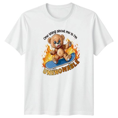 One Thing About Me Is Im T-Shirt Skater Bär Tier Humor Geschenk für Sie und Ihn