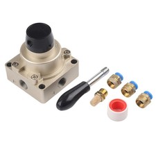 Professional Manual Rotary Valve HV03 3/8 Inch for Pneumatic Applications