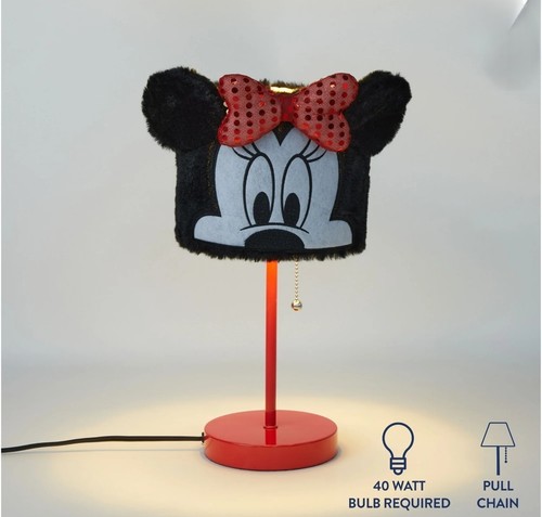 Lámpara de palo con pantalla de felpa Disney's Minnie Mouse - Imagen 2 de 5