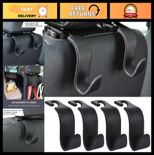 4-Pack Car Headrest Hooks - 55lbs Capacity Seat Storage Organizer for Bags  Pur