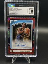2024-25 donruss optic international Rated Rookie Signature Tristen Newton 