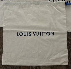 1 Louis vuitton  Dust Bag Drawstring Logo Designer 17x17”