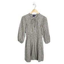 Gap Womens Babydoll CottageCore Mini Dress Floral Peasant Prairie Puff Sleeve XS