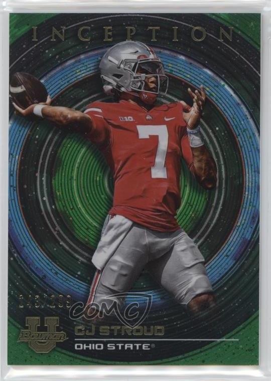 2022-23 Bowman Inception University Green Foil 143/299 CJ Stroud #88 1w3