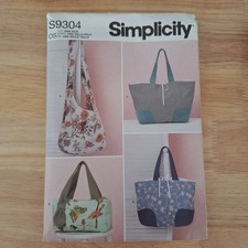 Simplicity S9304 Hobo Tote Bag Pattern