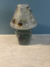 Seasonal Scents Sparkling Birch Candle With Glass Shade