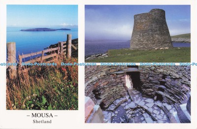 D273839 Mousa Shetland Mousa vom südlichen Festland innen Maus Brosch John Sow