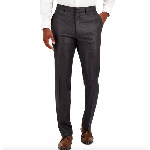 NWT Kenneth Cole Reaction Suit Pants, Gunmetal, Mens 42W x 32L
