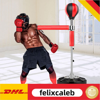 Erwachsene Verstellbar Boxing Set Stand Boxsack Training 360°reflex Spinning Bar