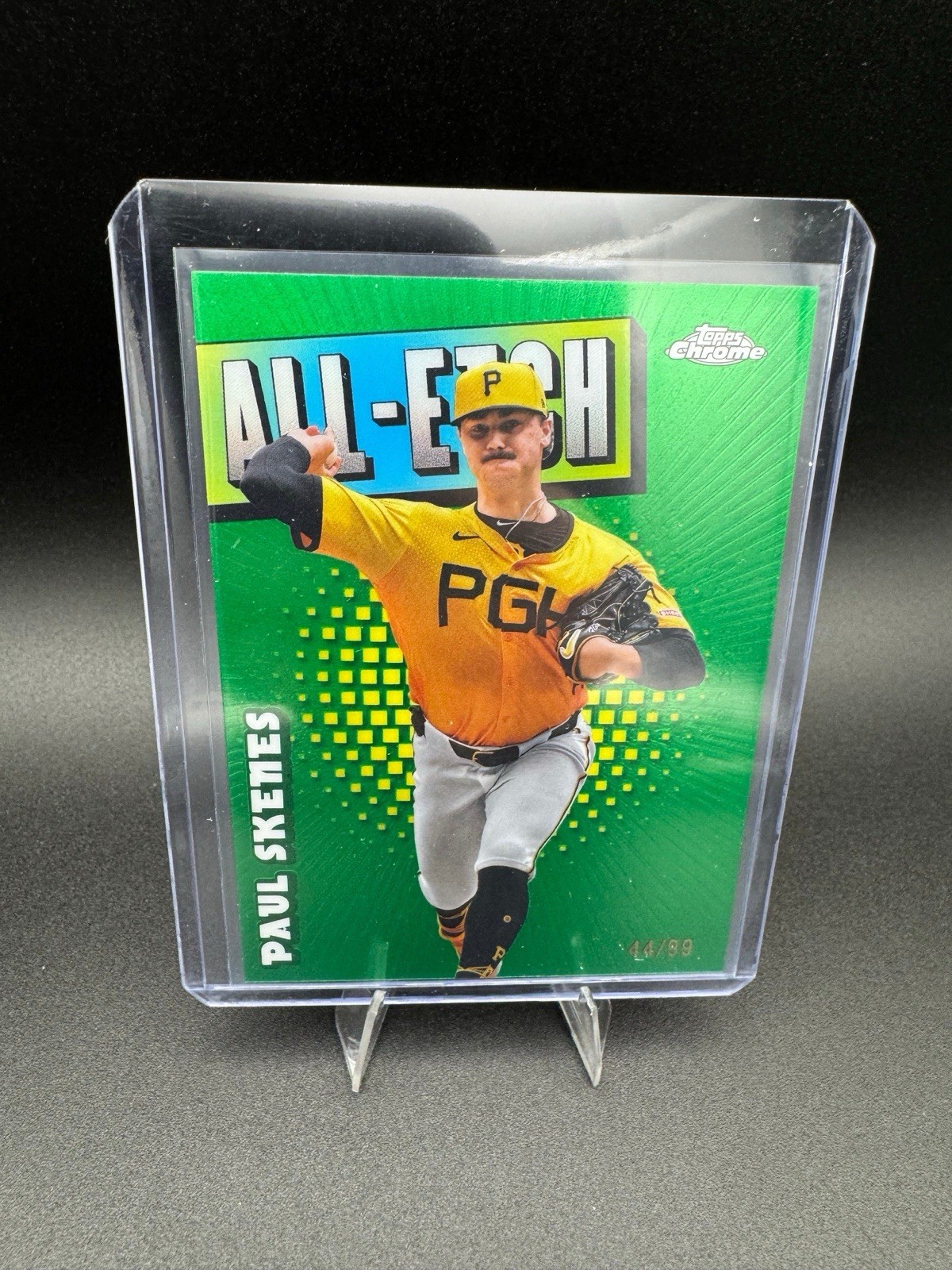 2025 Topps Chrome - Paul Skenes Green All Etch /99 Pirates CY Young MLB