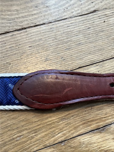 YRI Embroidered Ribbon & Leather Golf Club,Belt Mens Size 30 USA made - Bild 9 von 12