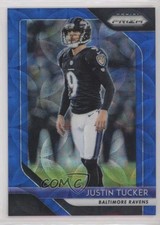 2018 Panini Prizm Blue Scope Prizm 55/99 Justin Tucker #182 7b5