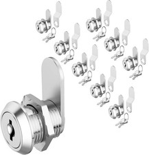 8 Pack Cabinet Locks with Key, 5/8" Cam Lock Keyed Alike, RV Locks for Storage D