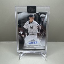 2025 Topps Chrome Black Will Warren - Auto Encased #CBA-WWA New York Yankees