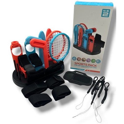 MENEEA Sports Pack for Nintendo Switch Joy-Con Controllers 12 in 1 Accessory Kit