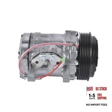 A/C Compressor with Clutch HC5005C Replacement for Sanden SD-7 Mini 6PK Style