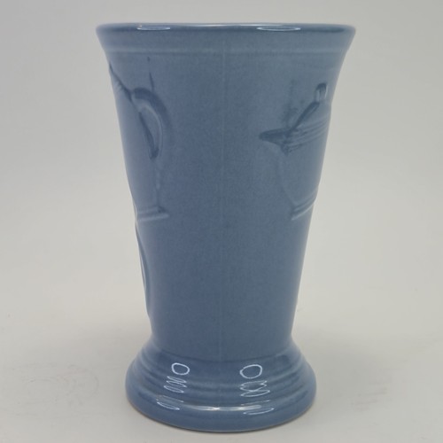 HLC Fiesta FiestaWare Retired Periwinkle Blue Embossed 18 Oz Pedestal Mug - Picture 8 of 8