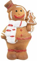 Clayre & Eef 6CE1774 Weihnachtsdeko LebkuchenmäNnchen 9X6X15 Cm