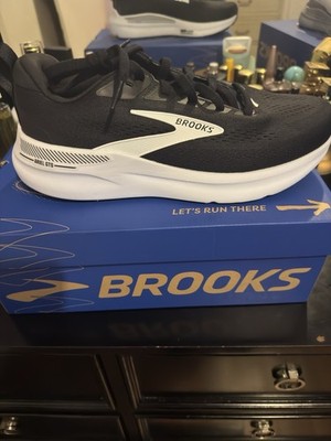 Brooks Ariel GTS Black/White Lace-Up Low Top Sneaker, Unisex Adults, New w/ Box