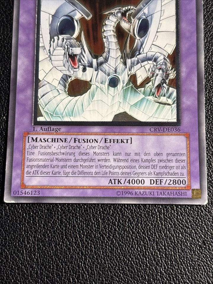 1x Yugioh Cyber End Dragon CRV-EN036 DE036 Ultimate Rare 1st Edition HP German - Image 4 of 4