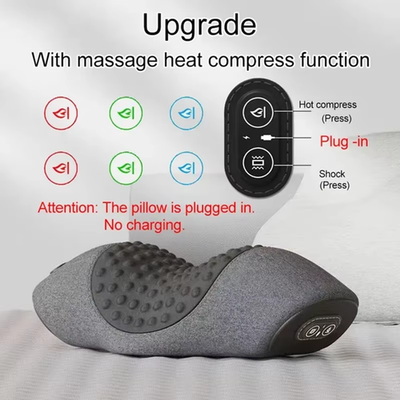 #ad Electric Neck Massager Pillow Cervical Stretcher Heating Vibration Massage Back $44.93