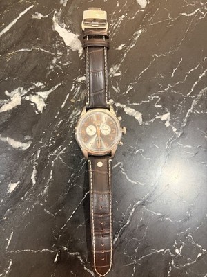 Roamer Soleure 1888 Men s Chronograph Watch Brown Leather Strap - Needs Battery