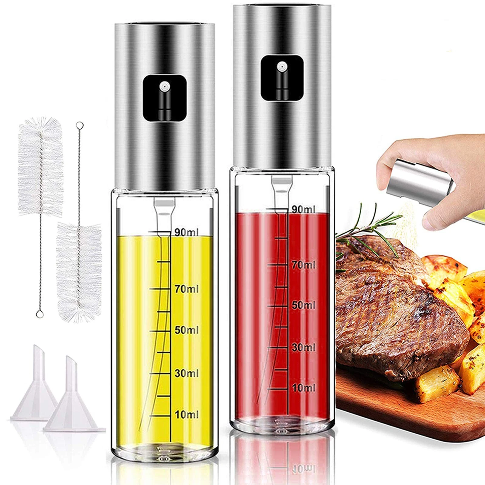 Oil Sprayer for Cooking Dispenser Bottle for Kitchen Gadgets, Food, Air Fryer
Opens in a new window
