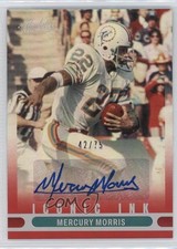 2022 Panini Absolute Iconic Ink Red 42/75 Mercury Morris #II-MM Auto v9t