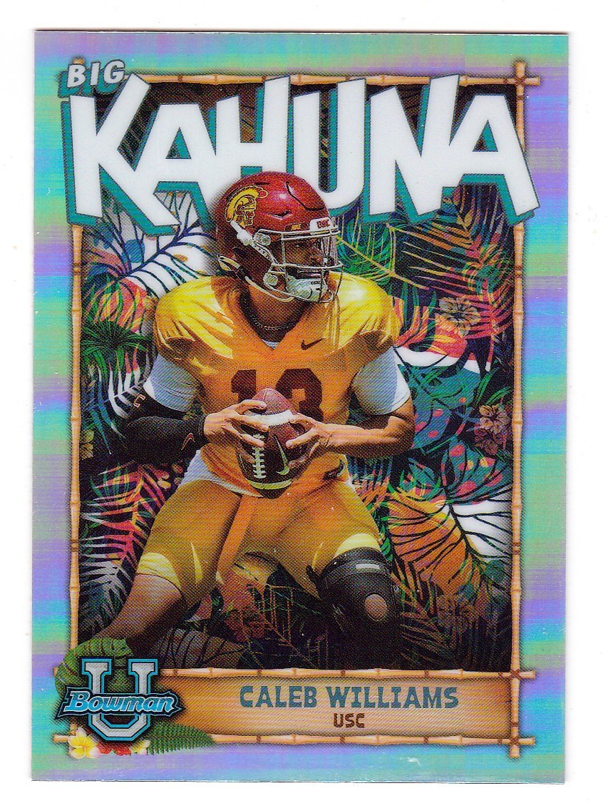 2022 Bowman U Chrome Caleb Williams  The Big Kahuna Refractor#TBK-4 "BEARS"SSP!