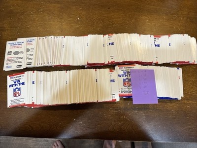 NFL Pro Set Playbook Unscratched Cards Lot Of 668 Series 1, 2,3,4 And 5