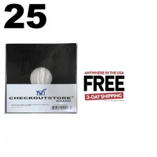 25 Paper Record Polylined With Hole for 12" Vinyl 33 RPM Inner Sleeves *1-3 DAYS
