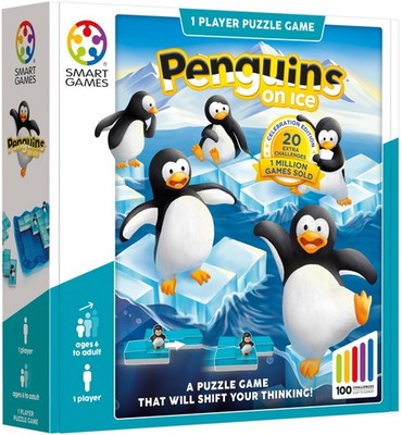 Penguins on Ice   Sliding Logic Puzzle Game with 60 Challenges, STEM Teaser f...