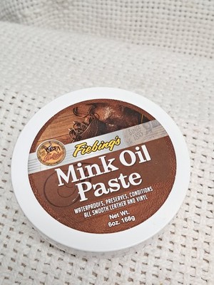 Brand New Fiebing's 6 oz. Mink Oil Paste, conditions any type of leather,