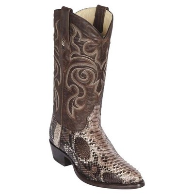 Los Altos Men's Genuine Python Cowboy Western Boots Round Toe Medium D Width