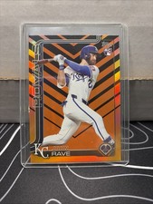 2025 Topps Update Series John Rave Orange & Black  Foil (RC) KC Royals