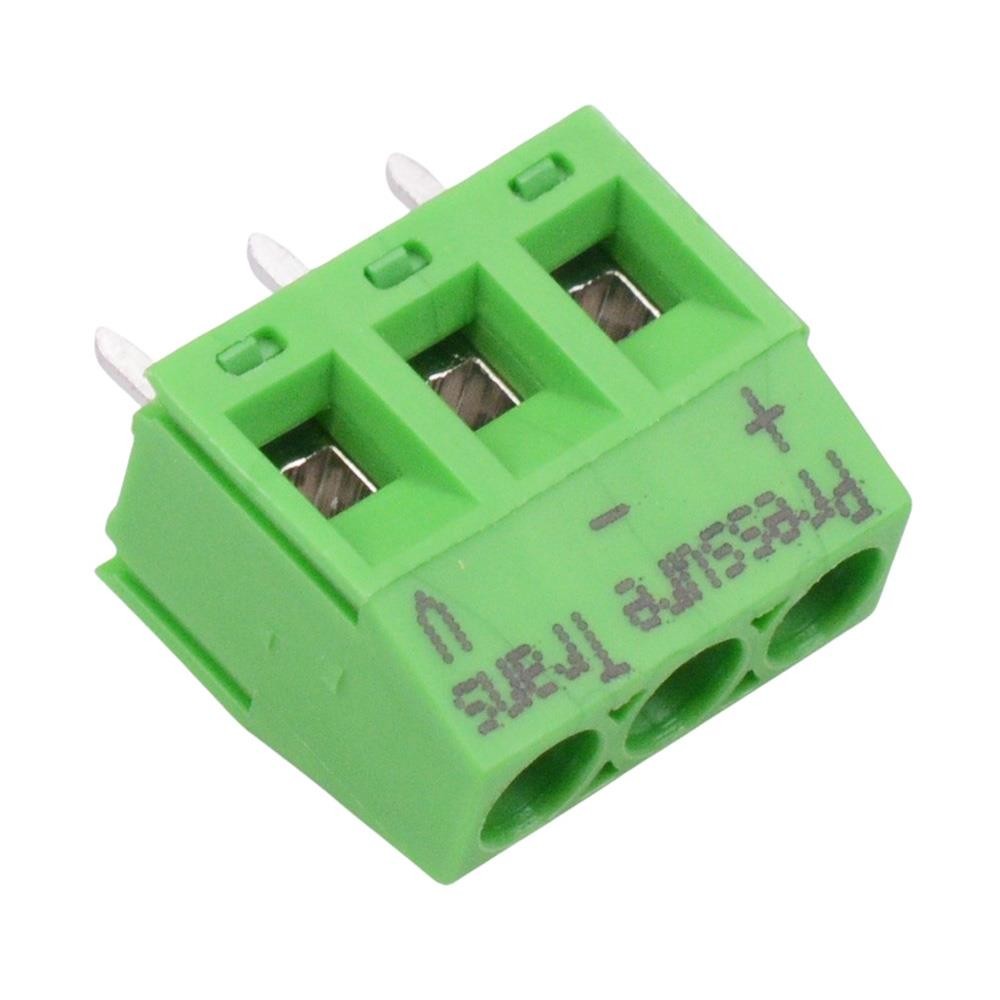 10 x 3-Way 5.00mm PCB Terminal Block Green 24A 250V