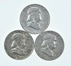Higher Grade - 1959-D 1952 1952 Franklin Half Dollar 90% SIlver Lot *175
