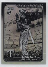 2024 Topps Chrome Update Rookie Debut Negative Refractor Evan Carter 1n6g