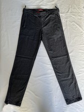 Vintage Prada Sport Linea Rossa Mens Gray Herringbone Trousers Made Italy