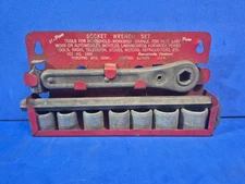 Indestro 11-piece Socket Wrench Set  No. 1453 (Incomplete?)