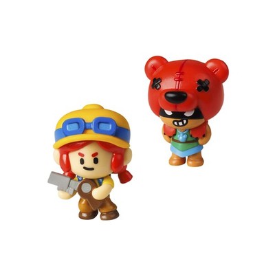 Brawl Stars Pack 2 Figuren 6 cm in Box, Niete und Jessie Charaktere 641120155