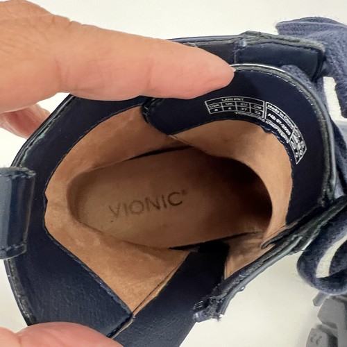 Vionic Lani Damen Lack Schnürstiefel und Reißverschluss Größe 6 marineblau - Bild 9 von 12