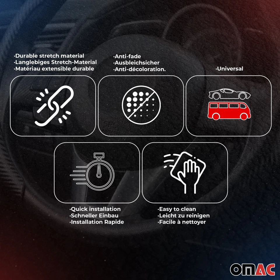 SPARCO Lenkradbezüge Lenkradschoner Lenkradschutz Schwarz Grau Gummi Suede - Bild 4 von 4