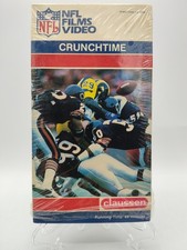 NFL Films Video CrunchTime Beta II Betamax, 1986  VGC Tall Box FREE SHIPPING
