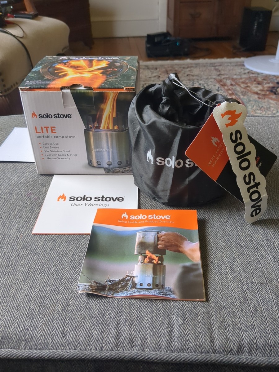 Solo Stove Lite Wood Burning Steel Stove Low Smoke Backpacking