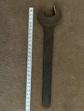 HUGE Vintage J H Williams Industrial 2-3/4 inch single open end wrench 2.750 USA
