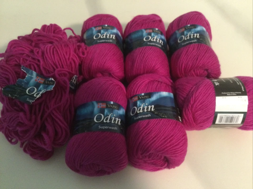 Viking Odin Superwash Wool Yarn 100% Pure Norway 100g 3.53 Oz 164 Yards 7 Skeins - Image 2 of 4