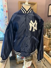 Vintage 80s-90s NY Yankees Satin Dugout Jacket Size Large, Made In USA